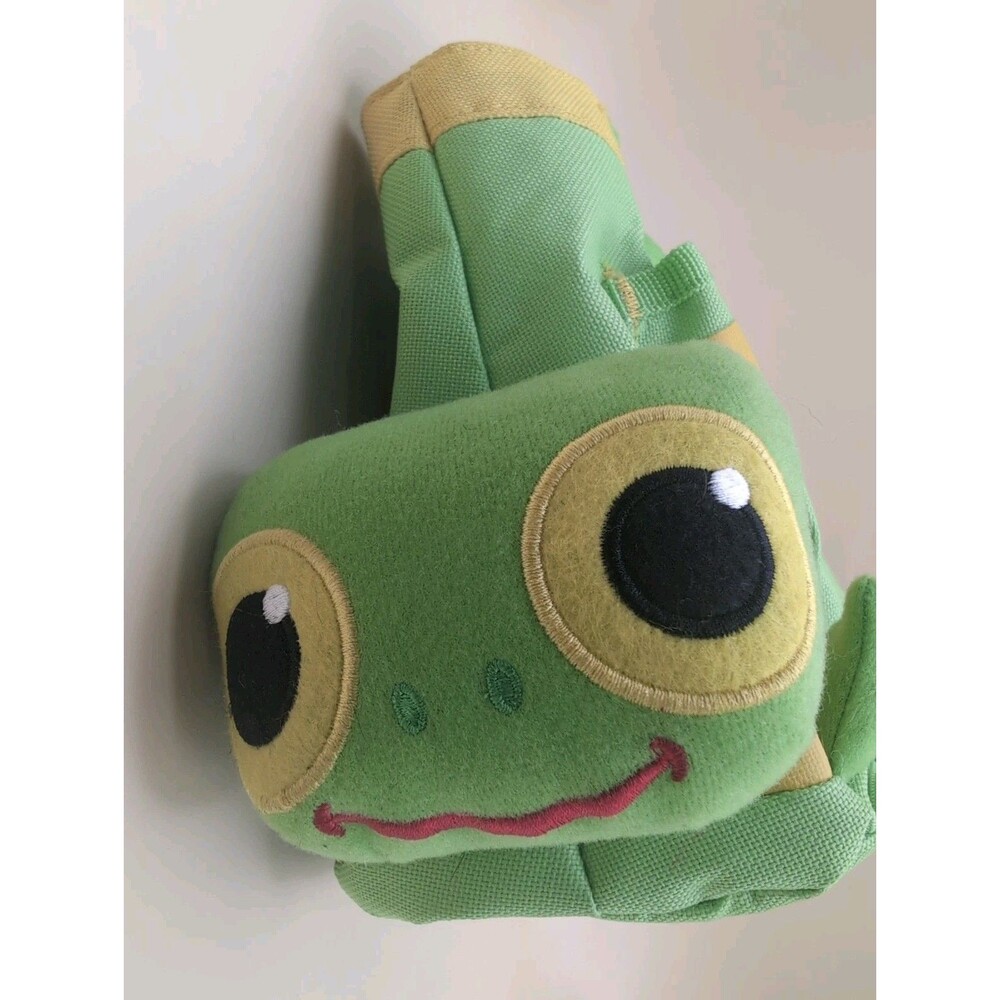 Melissa & Doug Sunny Patch Frog Kids Play Tote Bag Multi Pocket Green - Picture 10 of 10